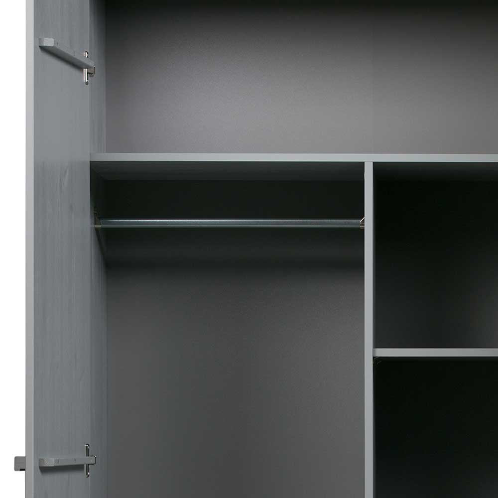 Schlafzimmer Schrank aus Holz Grau lackiert - Tastria