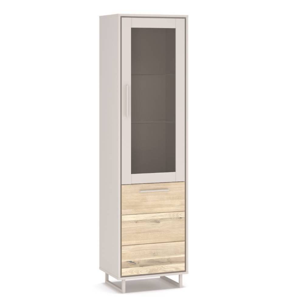 Schmale Vitrine in Kreideweiß - Loca