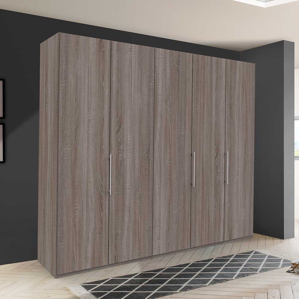 Falttürenschrank foliert in Holzoptik - Crenba