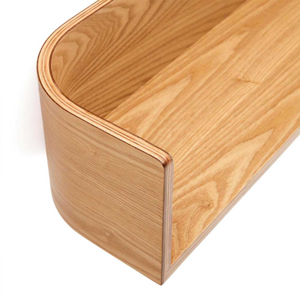 Hängeregal in Esche Furnier - Raso