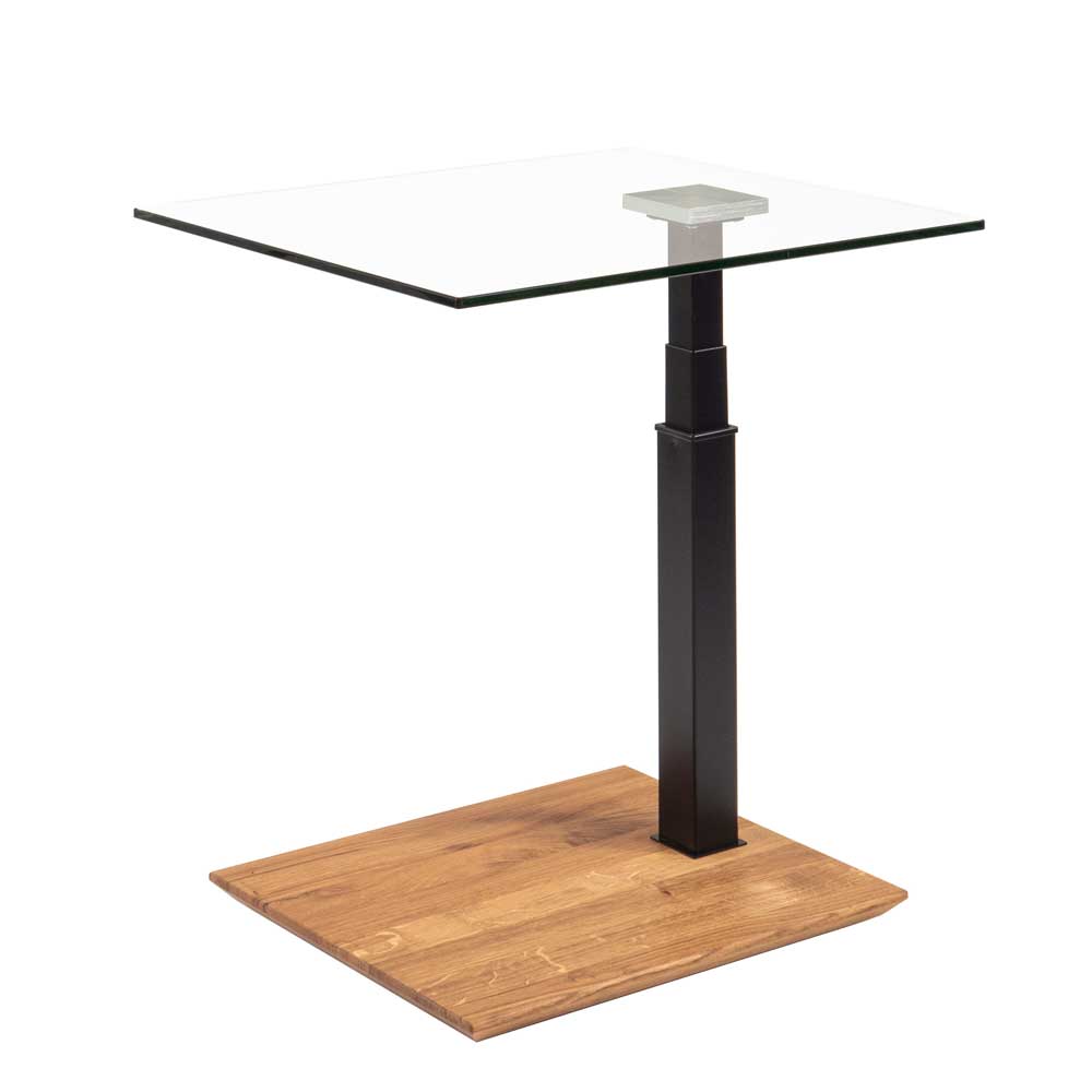 55x47 Glas Anstelltisch höhenverstellbar - Lutos