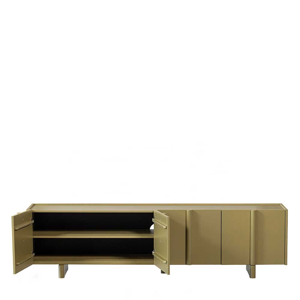 4-türiges TV Lowboard in Khaki - Biledda