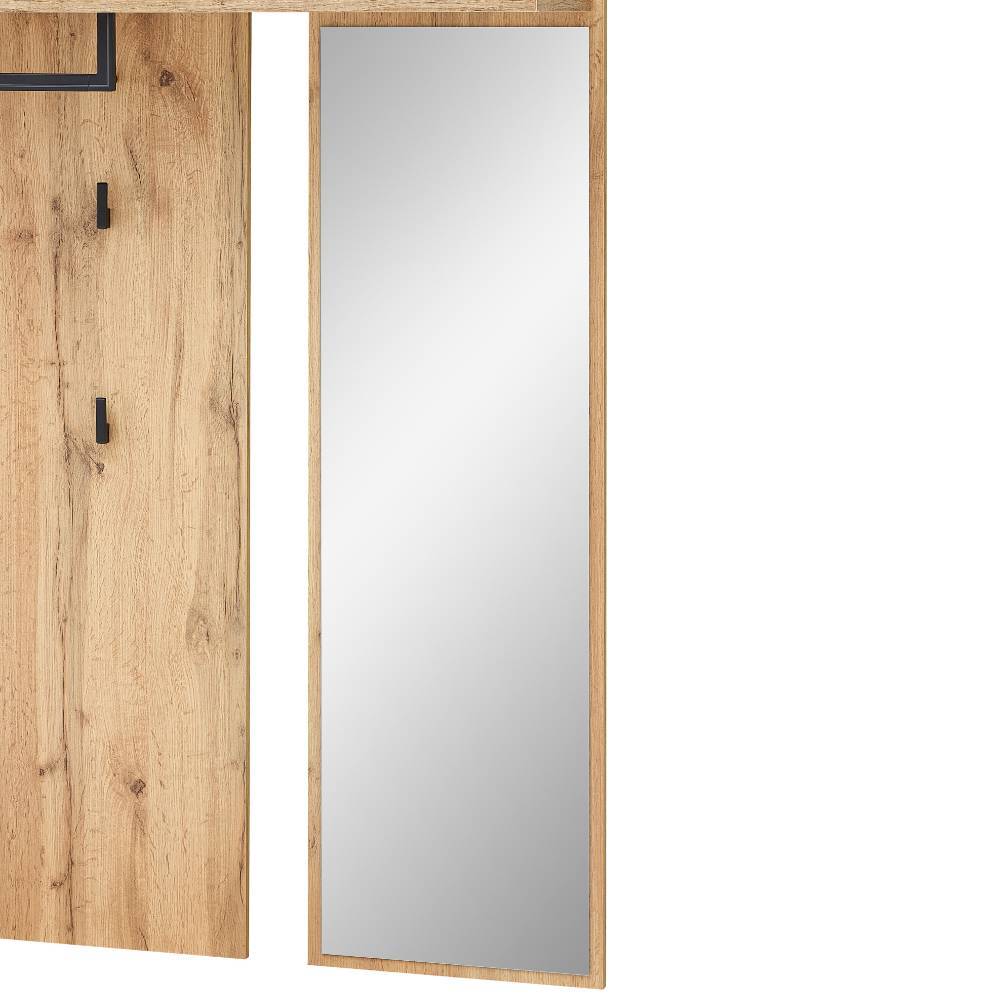 120cm breite Garderobe in Altholz Optik - Lavine