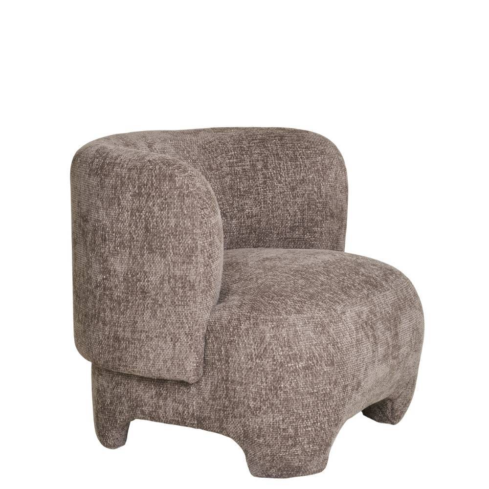 Design Loungesessel in Hellbraun - Sebetino