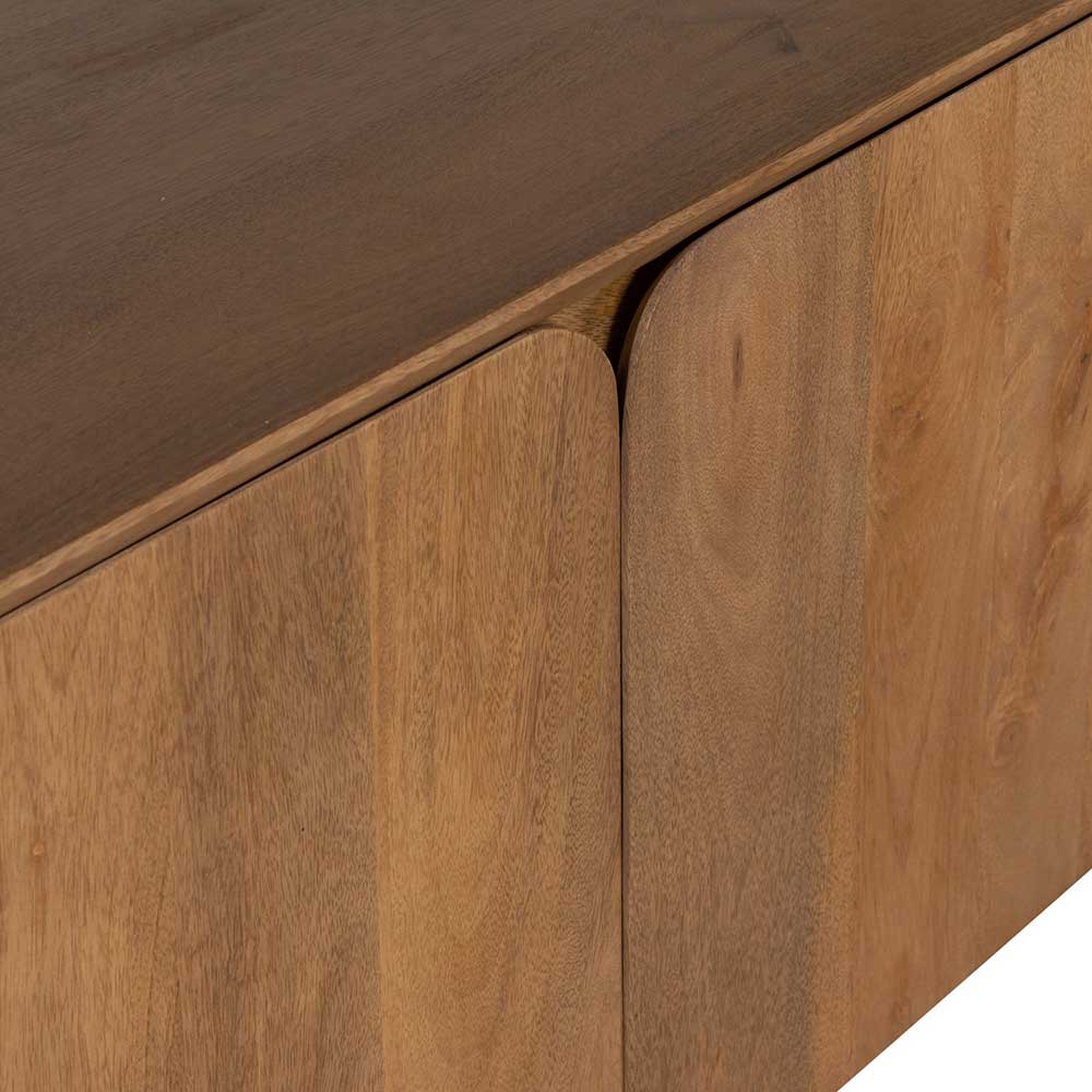Retro TV Kommode aus Mangobaum Massivholz - Ambros