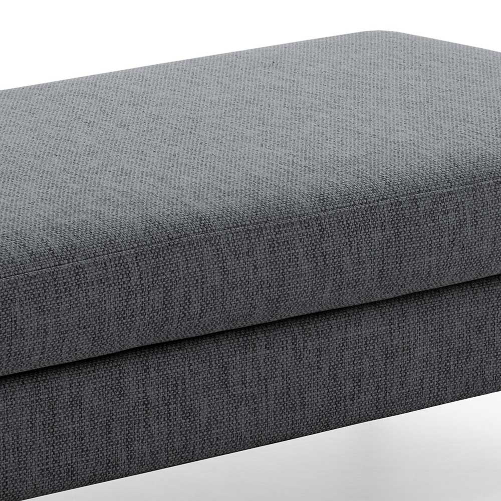 133x42x63 cm Polsterhocker in Anthrazit - Soltropa