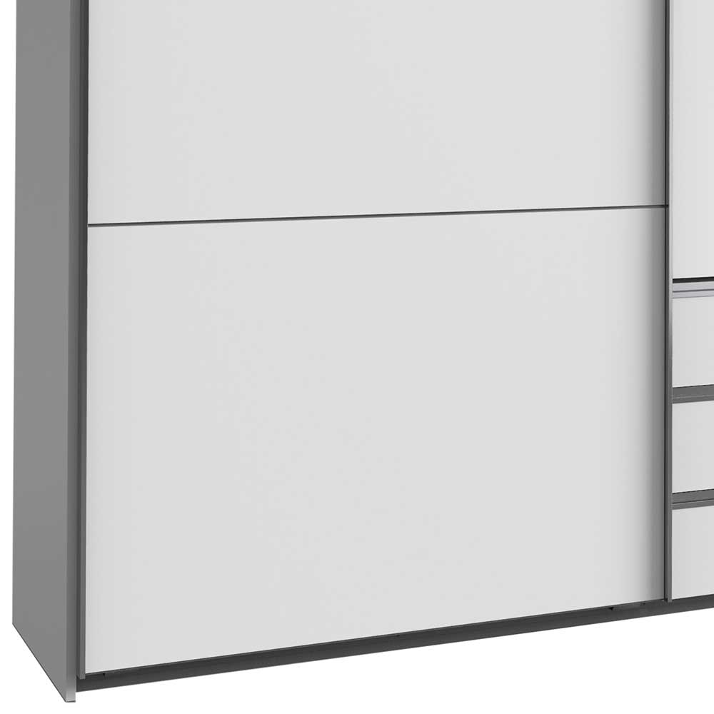Weißer Schlafzimmerschrank in modernem Design - Gastruna