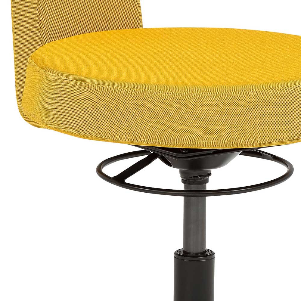 Funktioneller Drehhocker in Gelb & Orange - Marony