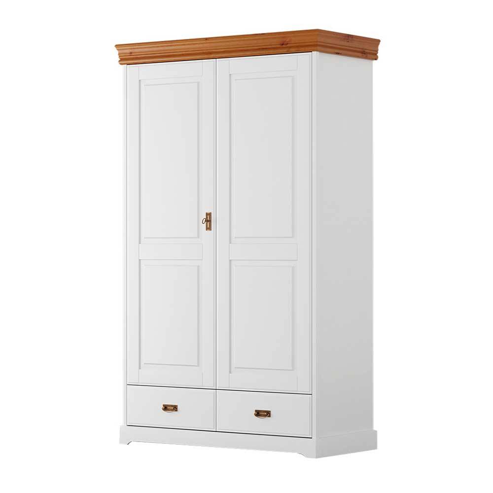 Landhaus Kombi-Kleiderschrank aus Kiefernholz - Varicano