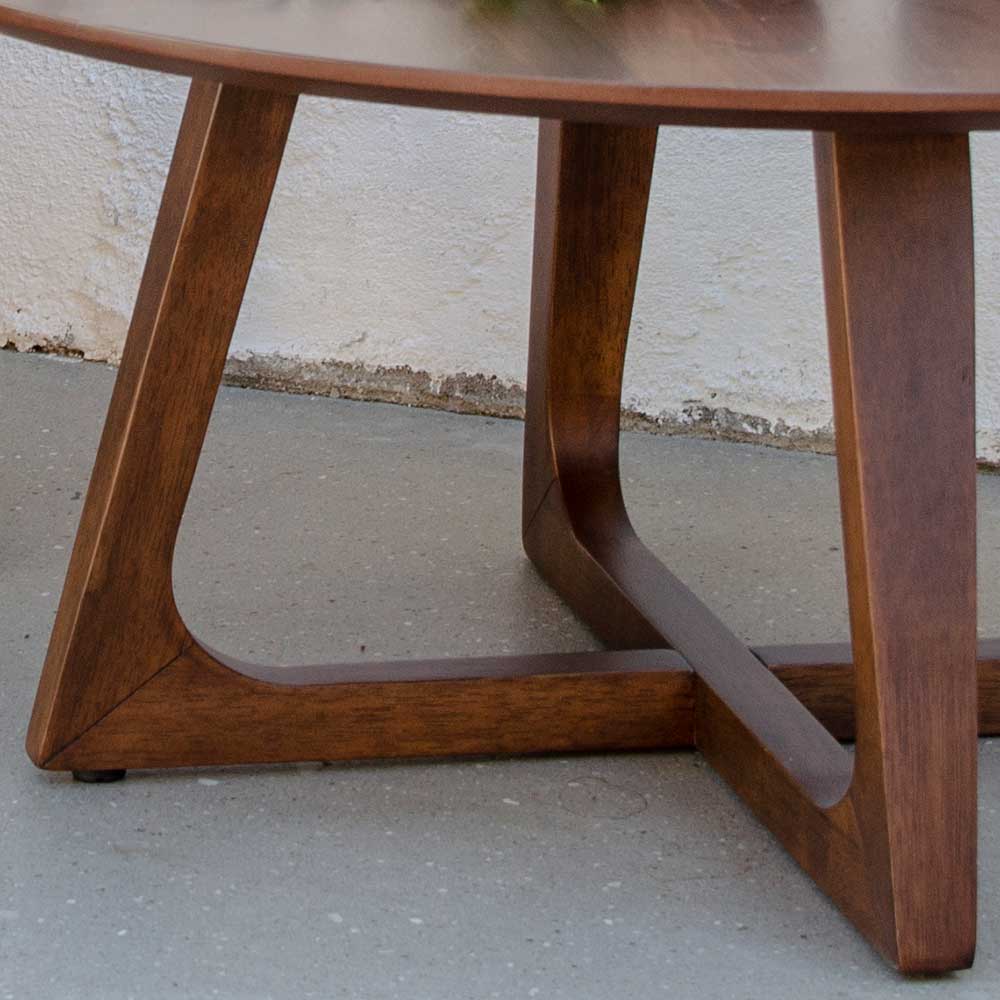 Eleganter Retro Couchtisch mit Walnuss Furnier - Annescu