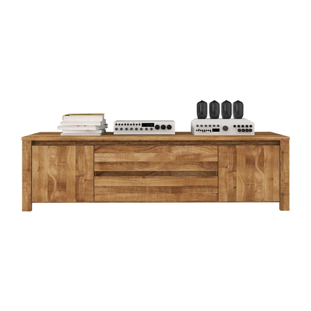 TV Board Nadalia aus Wildeiche Massivholz