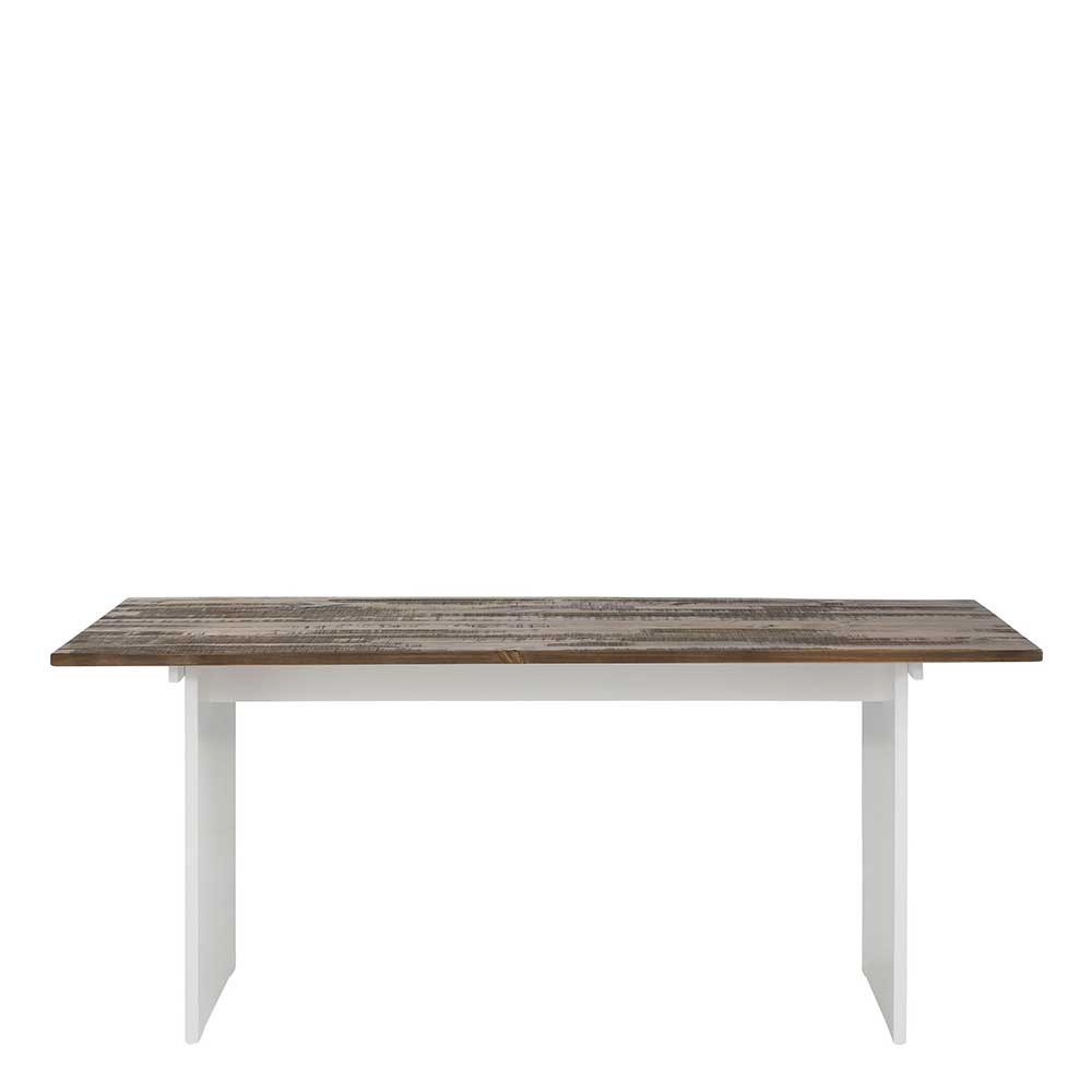 180x90 Esstisch mit Wangengestell zweifarbig - Chihu