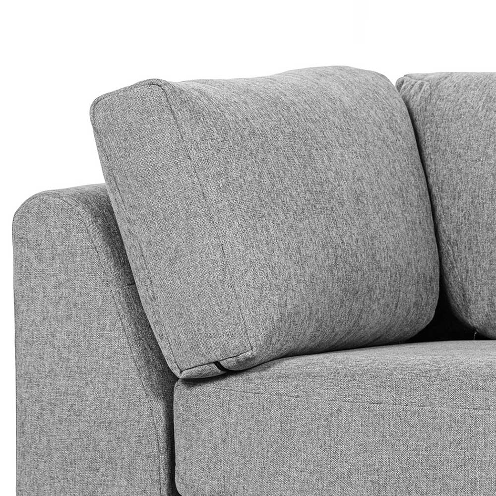Modulares Sofa Lounge links in Hellgrau - Horedion