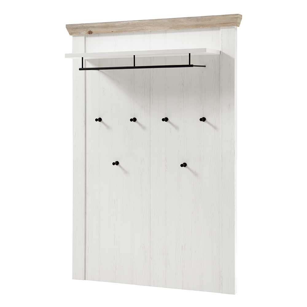 107x153x27 Garderobenpaneel mit 6 Haken - Nedita