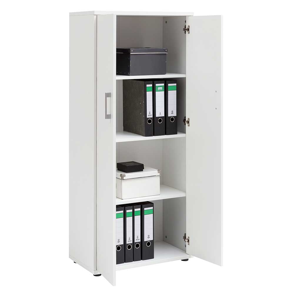 65x147x35 2-türiger Officeschrank in Weiß - Radiassu