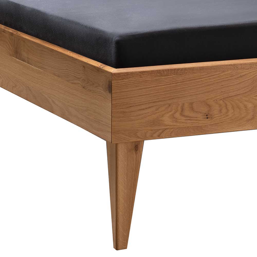 Design Holzbett aus Wildeiche Massivholz - Manarola I