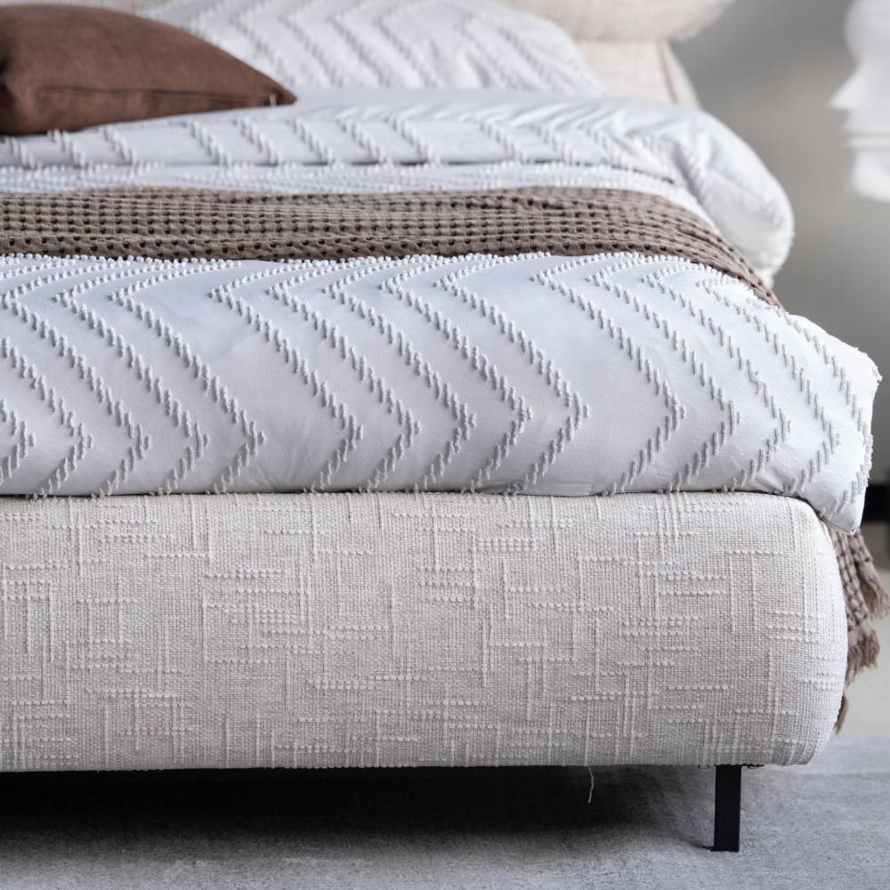 Polsterbett Komplettbett mit Taschenfederkernmatratze H3 - Flyma