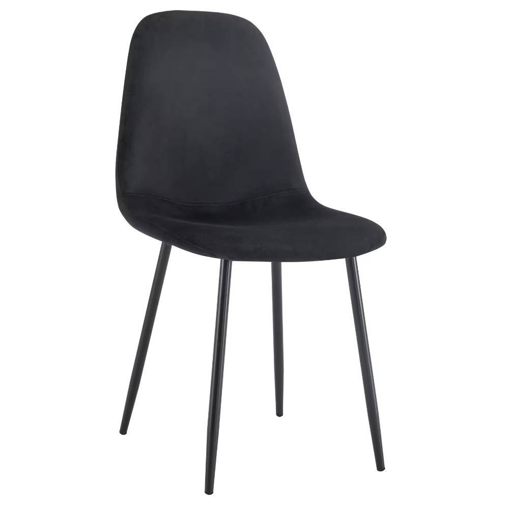 Retro Schalenstühle aus Samt - Porto (6er Set)