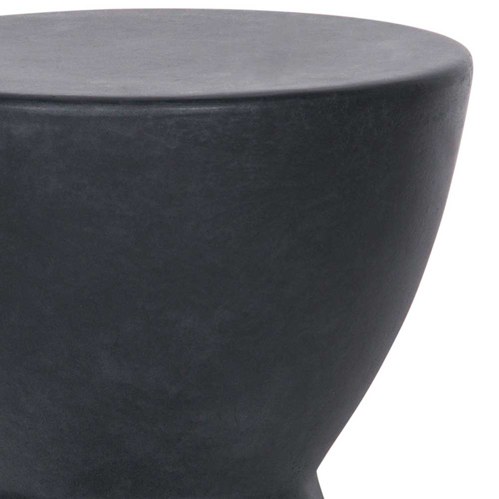 Runde Designhocker aus Tonfaser - Eterna (2er Set)