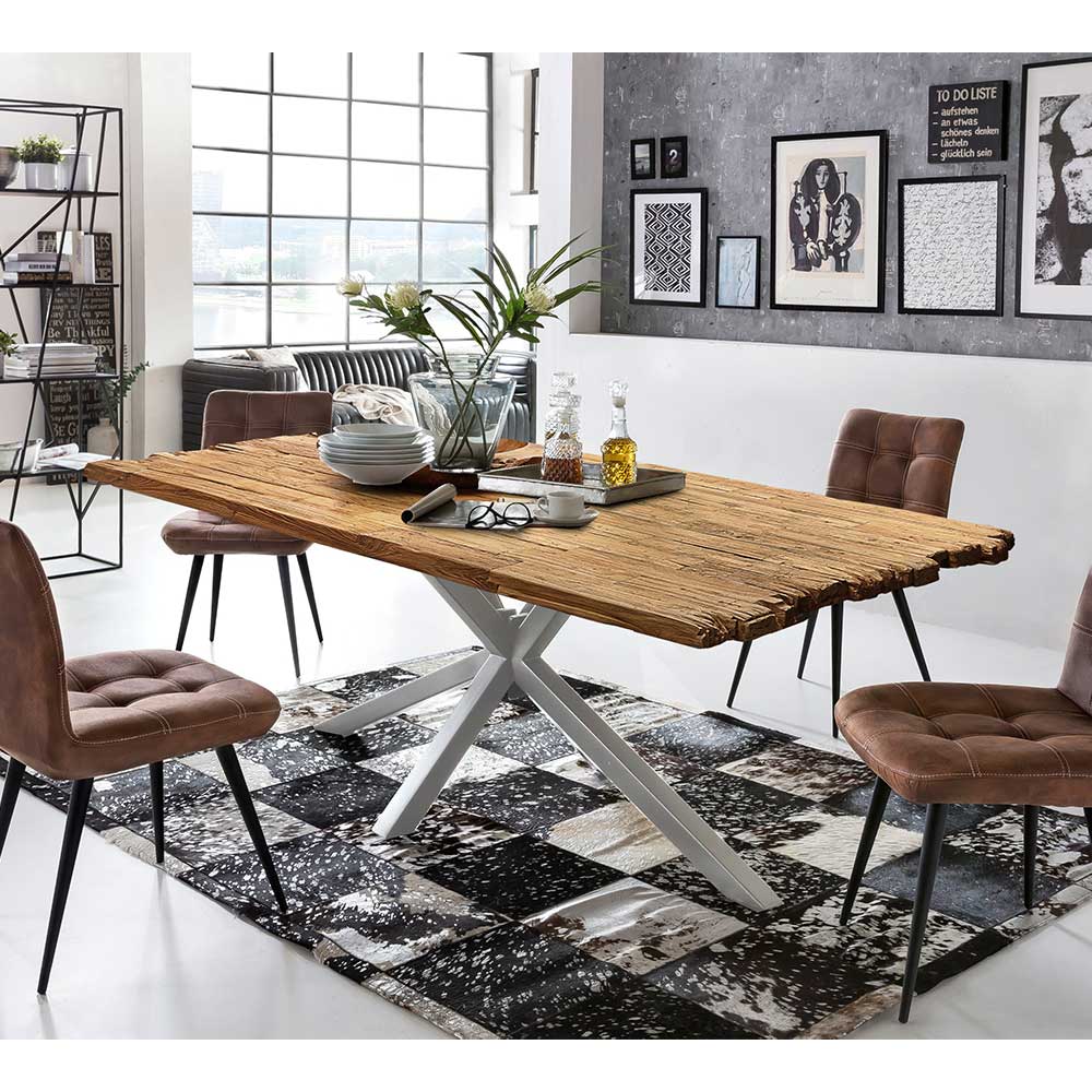 Design Esszimmertisch aus Recyclingholz Teak - Burgos