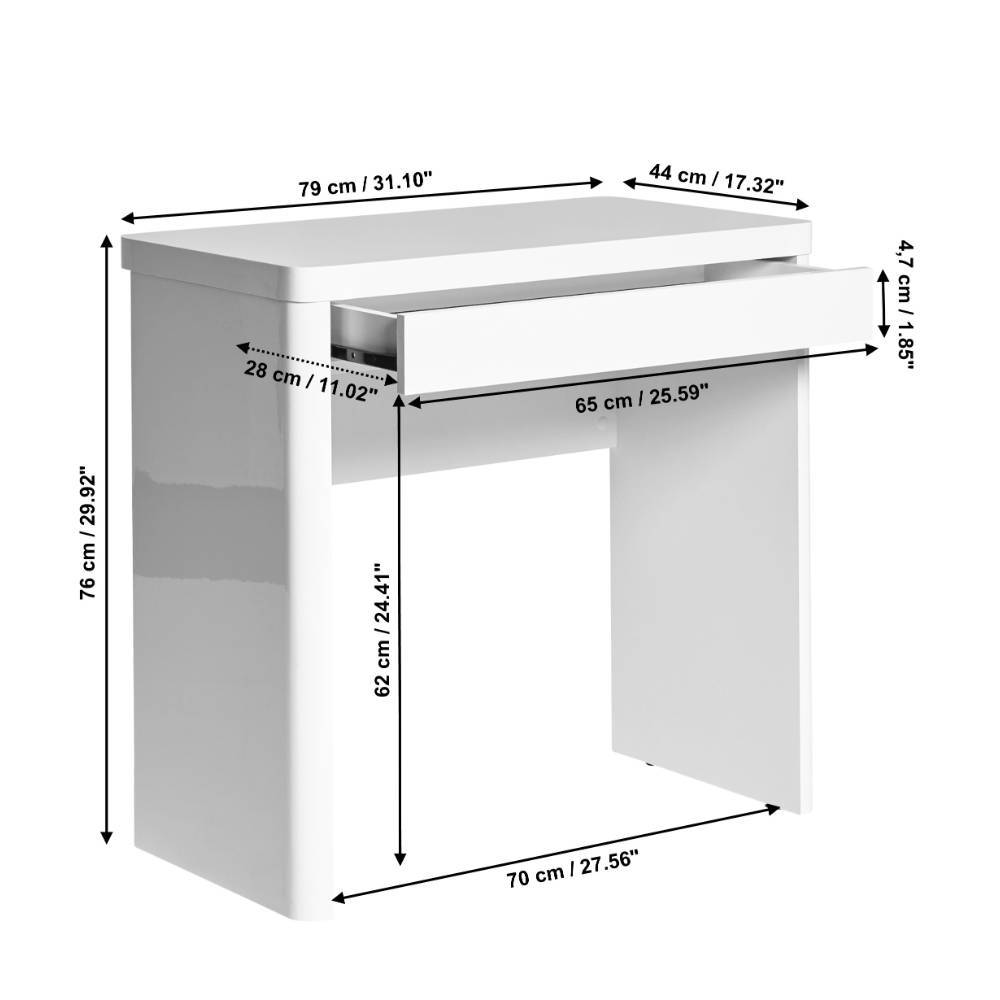 79x44 cm Schreibtisch in Eiche Holzdekor - Palonia