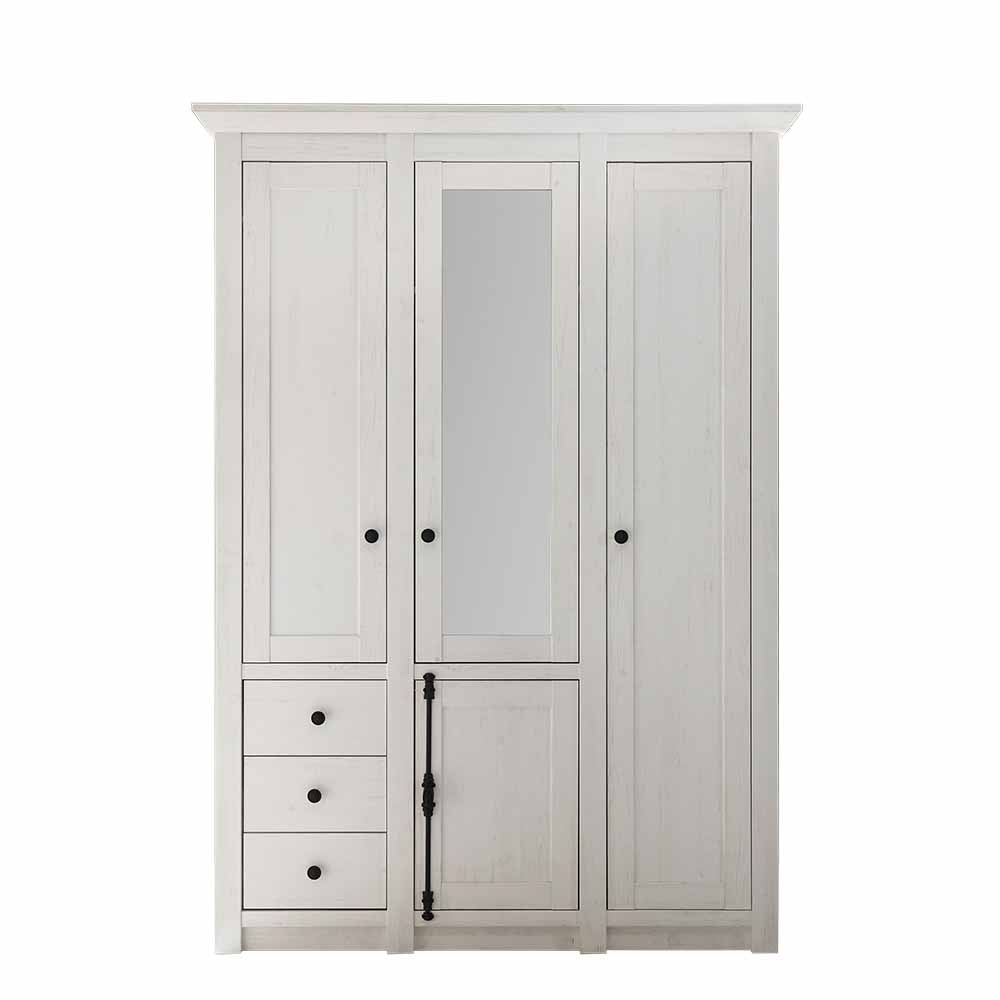 Weißer Schlafzimmerschrank Chelles mit viel Stauraum