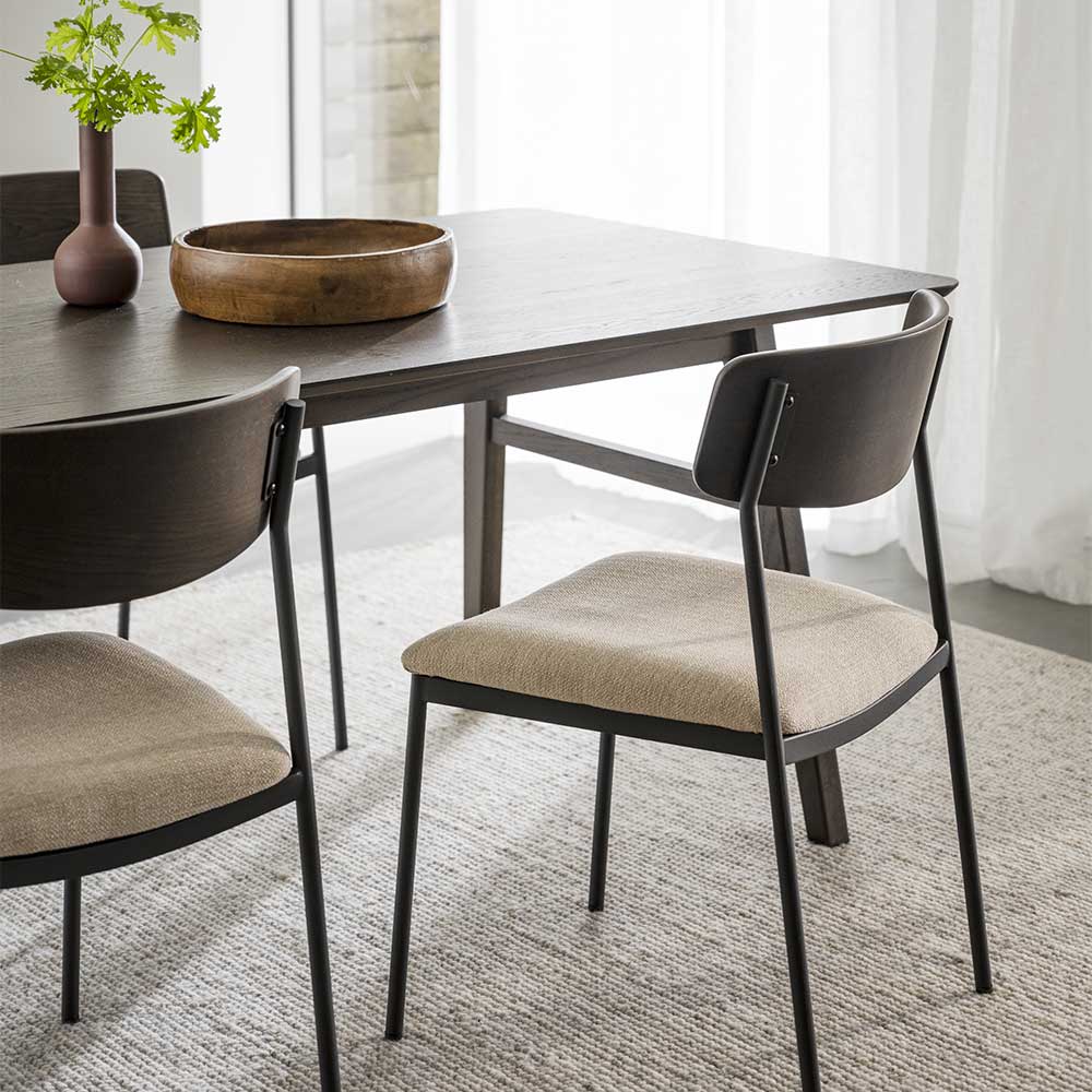 Gepolsterte Stapelstühle modern - Kentura (2er Set)