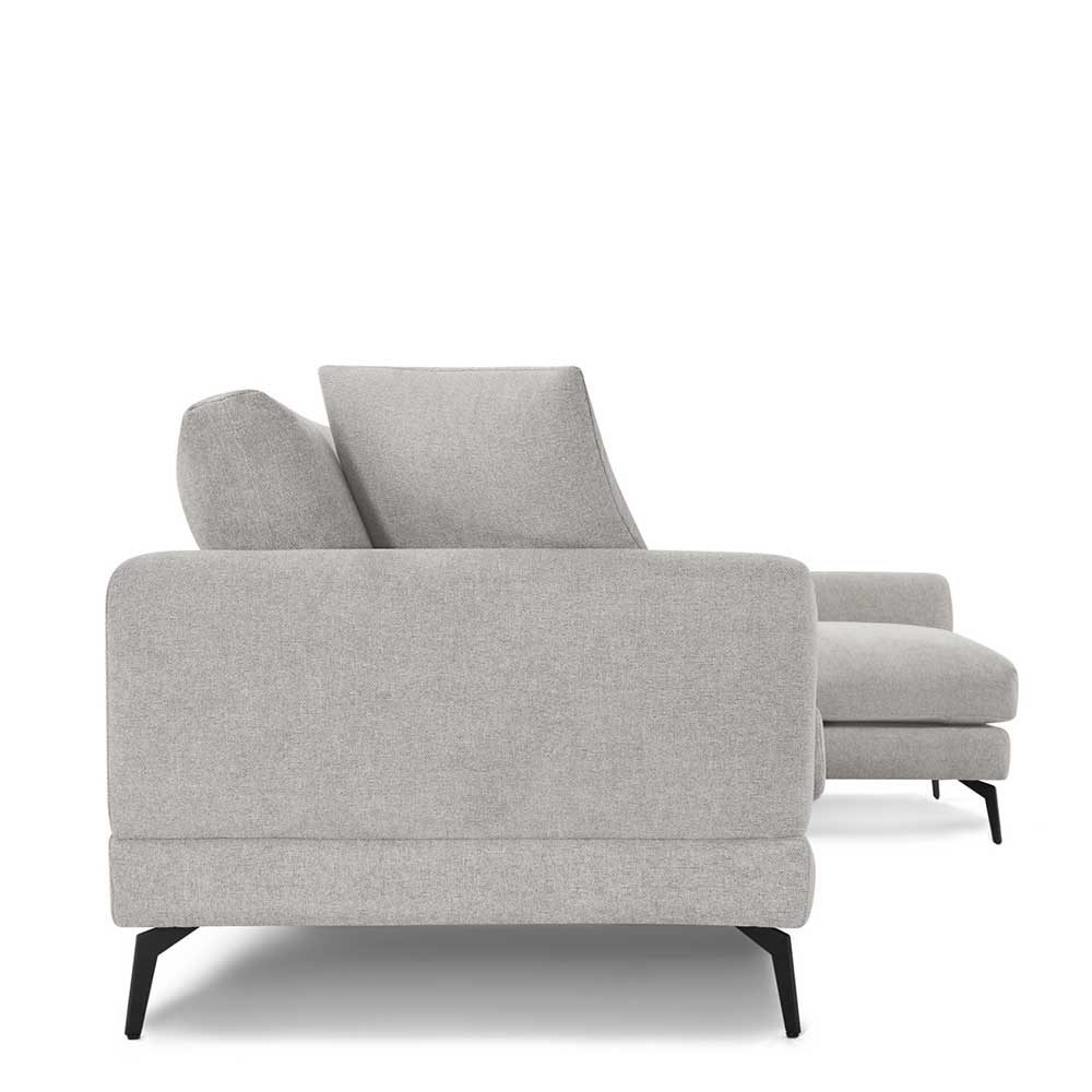 L-Design Dreisitzer Sofa in Hellgrau - Gozoa