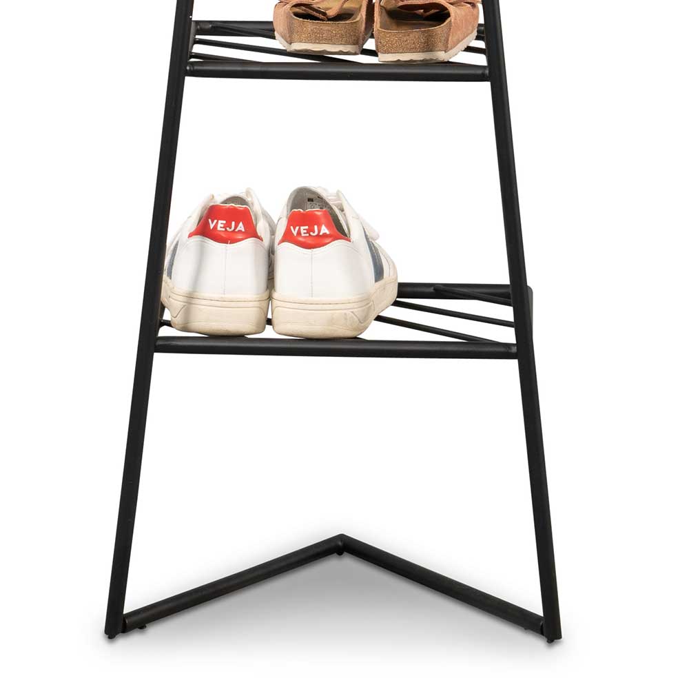 Schwarze Metallgarderobe in modernem Design - Estren