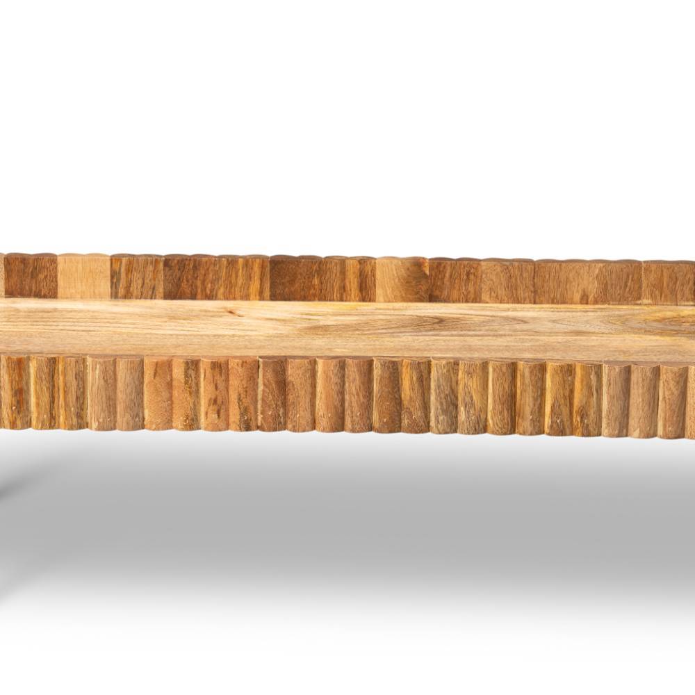 Design Konsolentisch mit Glasplatte - Luzanos
