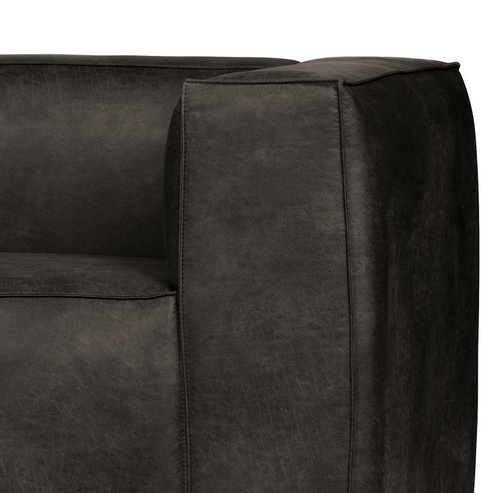 246cm breites 3-Sitzer Sofa in Schwarz - Haenja