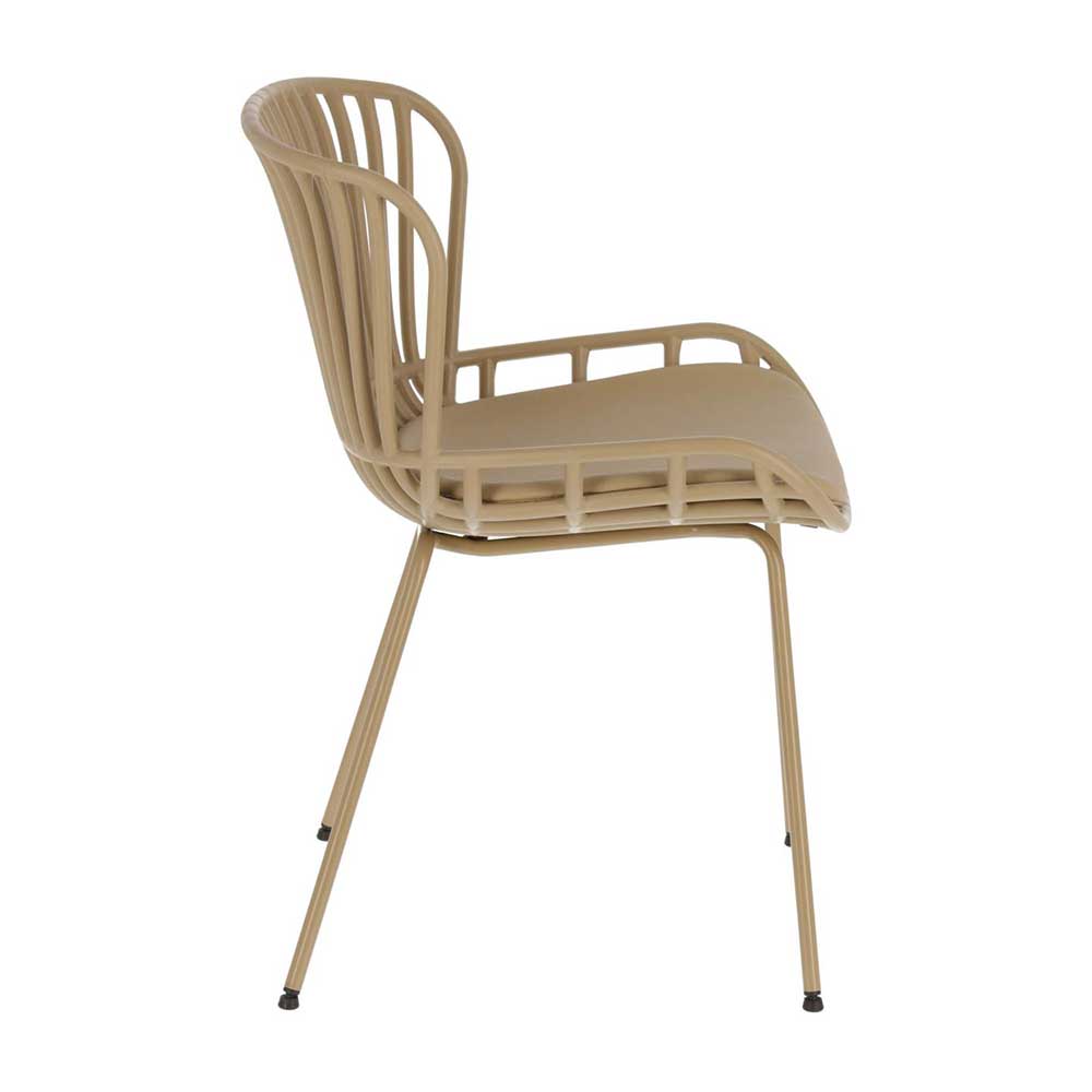Esszimmer Designstühle in Beige - Libonato (4er Set)