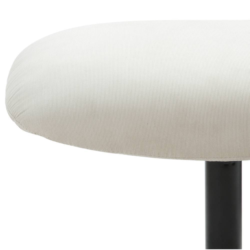 Sessel mit Fußhocker in Beige - Varina (zweiteilig)