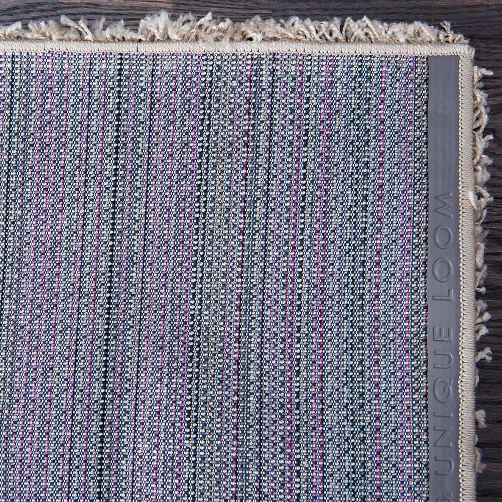 Graubrauner Teppich mit Hochflor - Liv