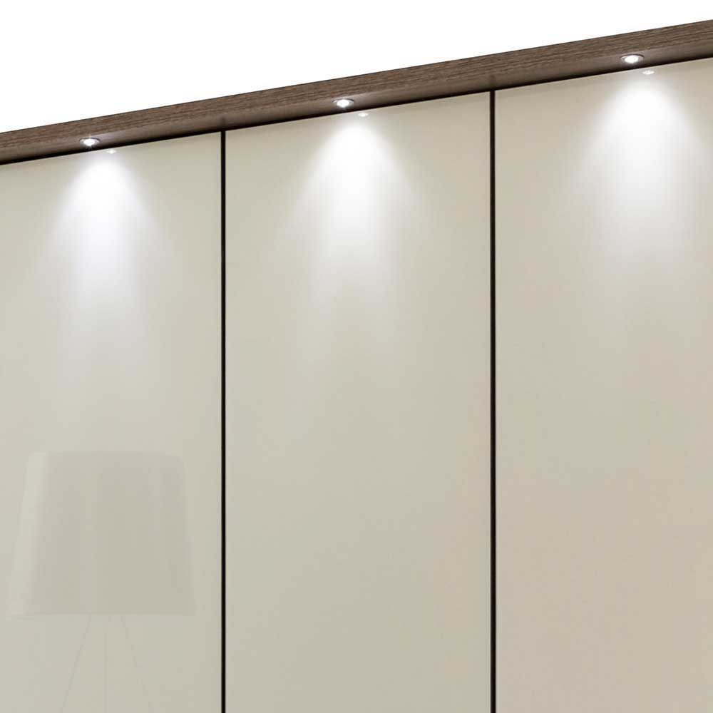 Schlafzimmer Kleiderschrank Sydney in Creme Eiche Trüffel