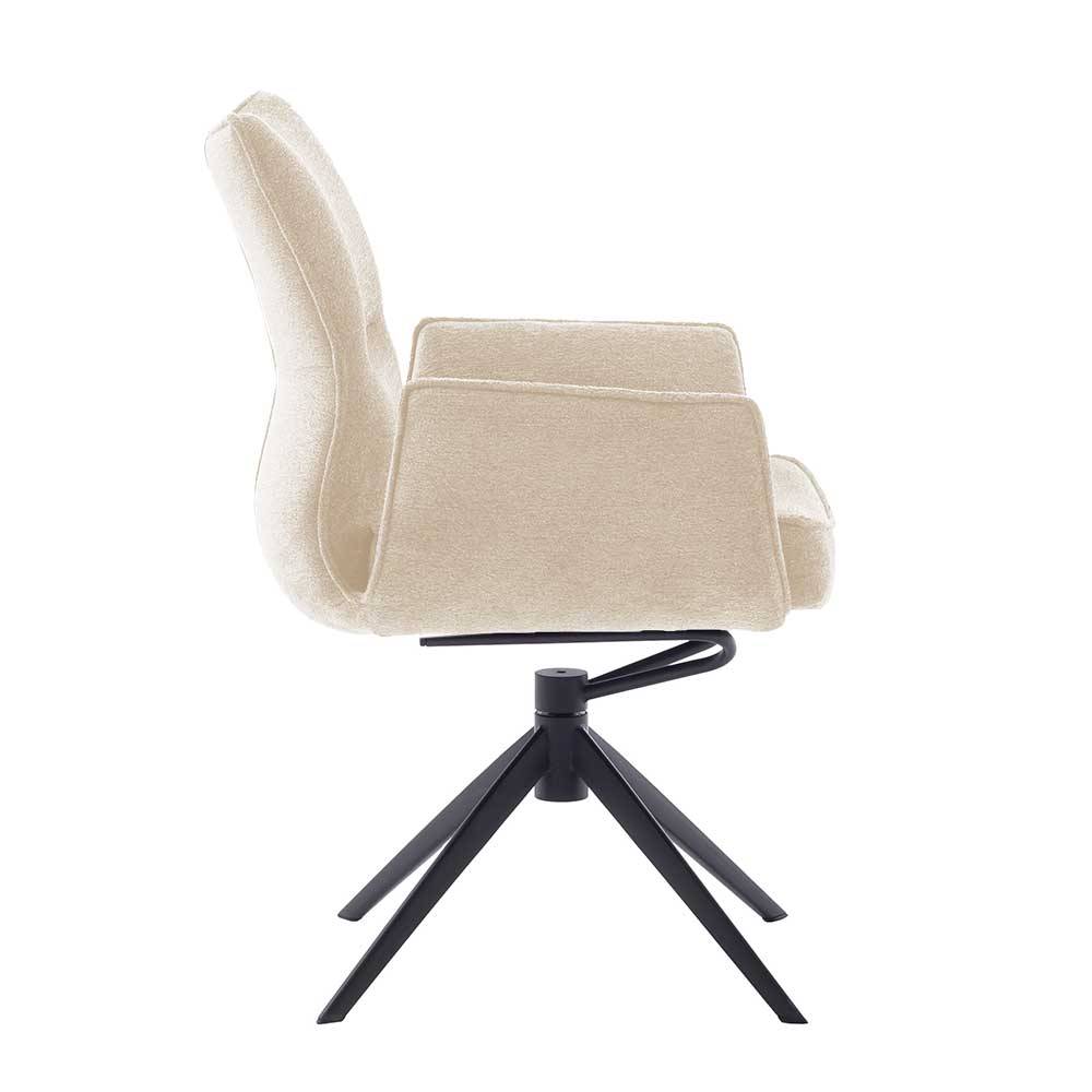 Drehbare Tischsessel mit Taschenfederkern - Medita (2er Set)