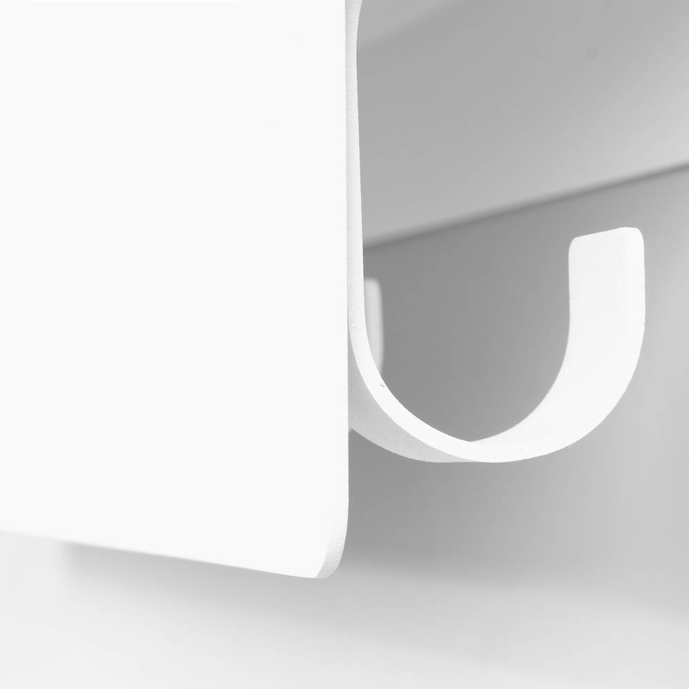Design-Hängegarderobe in Weiß Stahl - Joshua