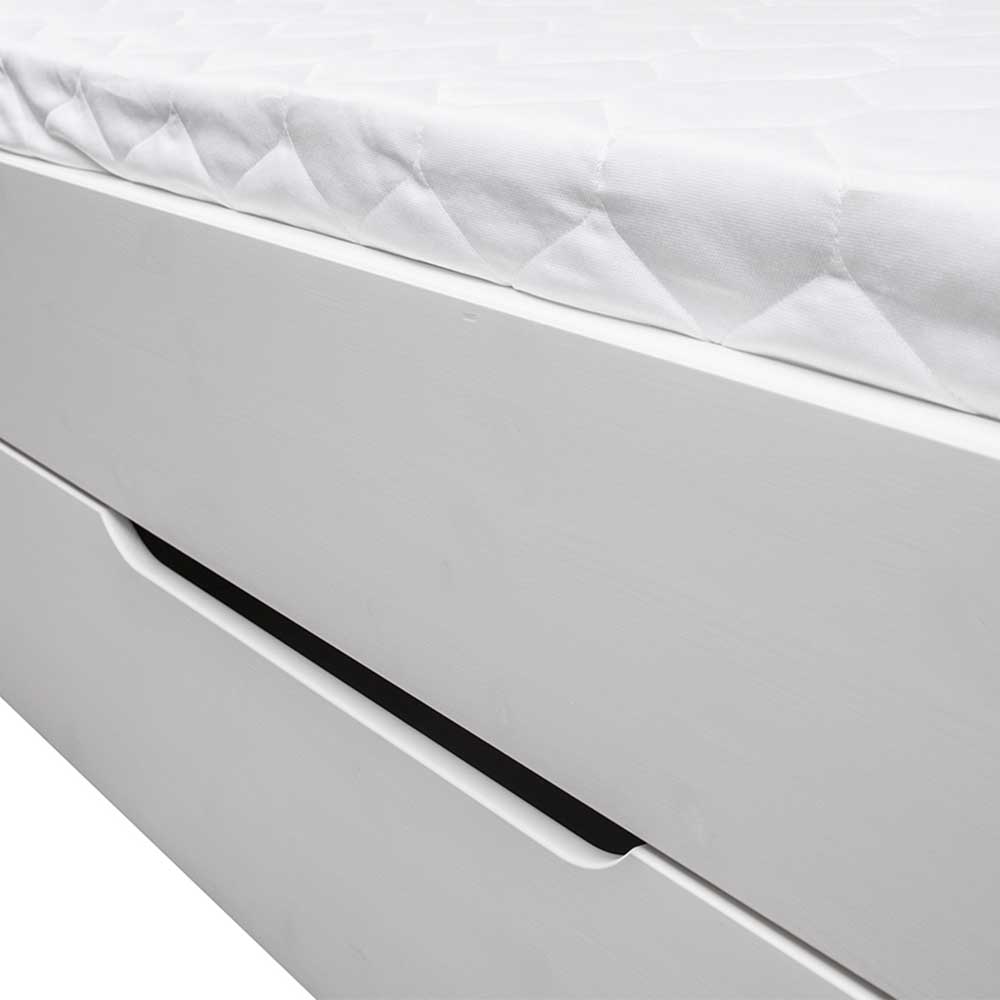 Landhausbett in Weiß lackiert - Indico