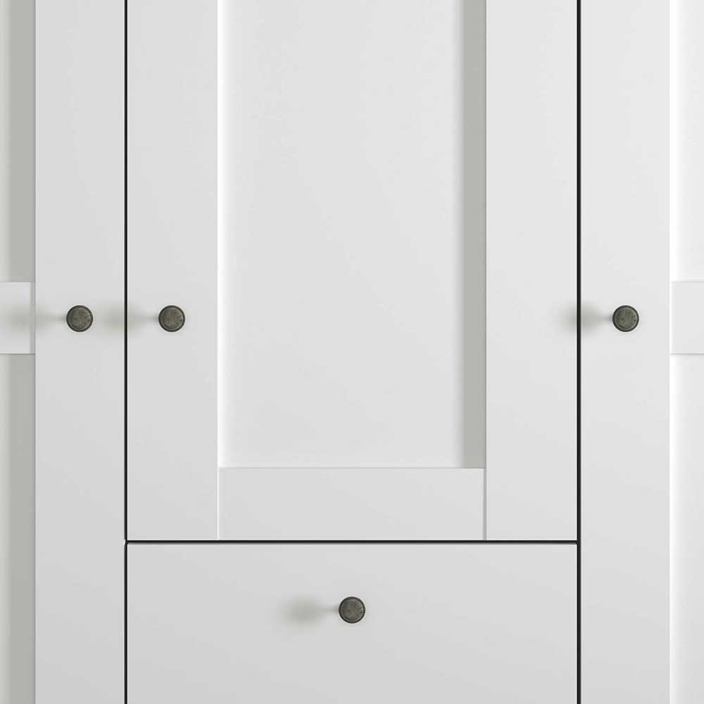Kleiderschrank 3-türig mit 3 Schubladen - Flinn