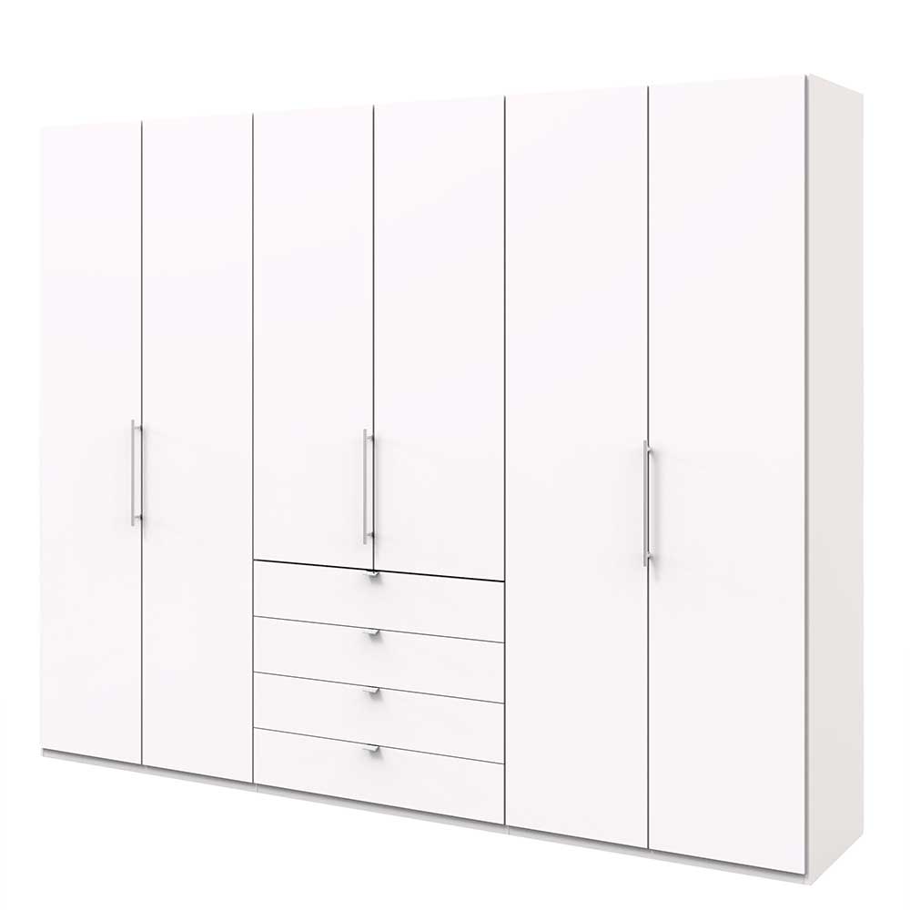 Weißer Schrank für Schlafraum 300 cm breit - Donpiave