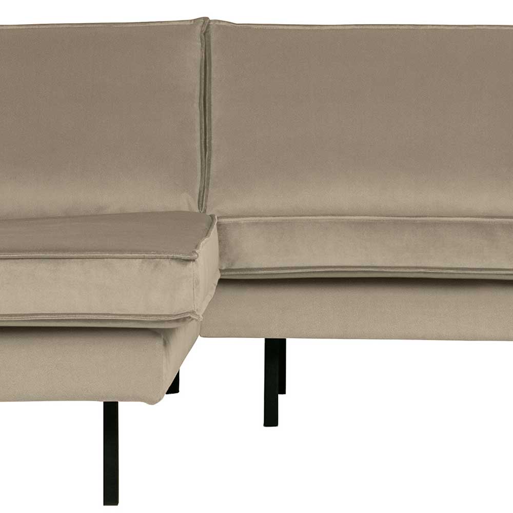L Sofa in Khaki und Schwarz - Retro Style - Afeiro