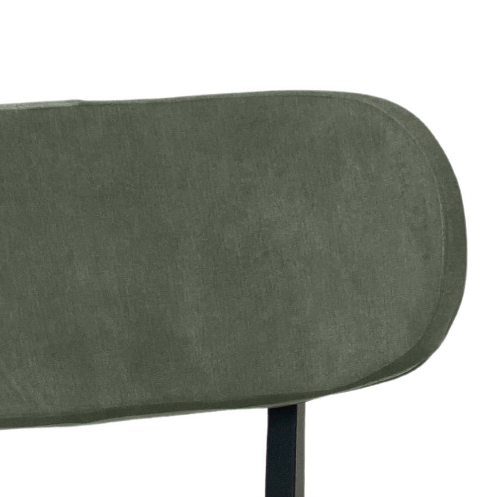 Polsterstuhl in Grün und Schwarz - Cynthia (2er Set)