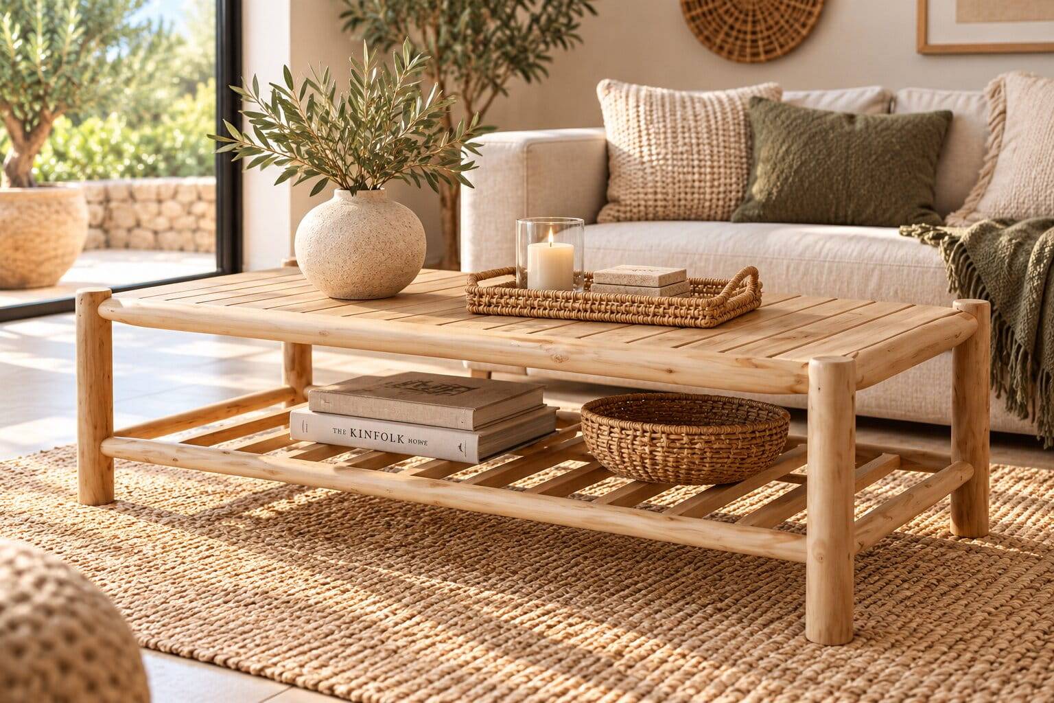 Couchtisch aus Teak Massivholz - Trocios