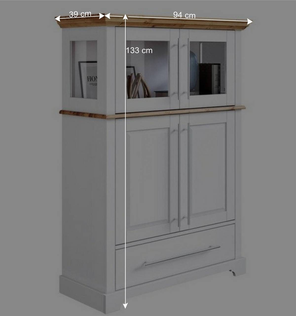 Modern Country Wohnzimmerschrank zweifarbig - Eyzaco