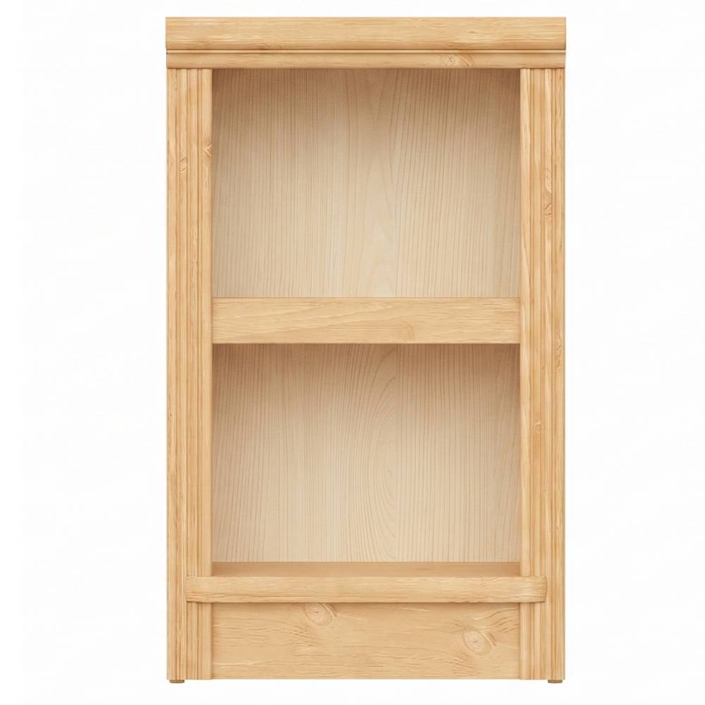 Holzregal in Kiefer Natur mit zwei offenen Fächern – Snog