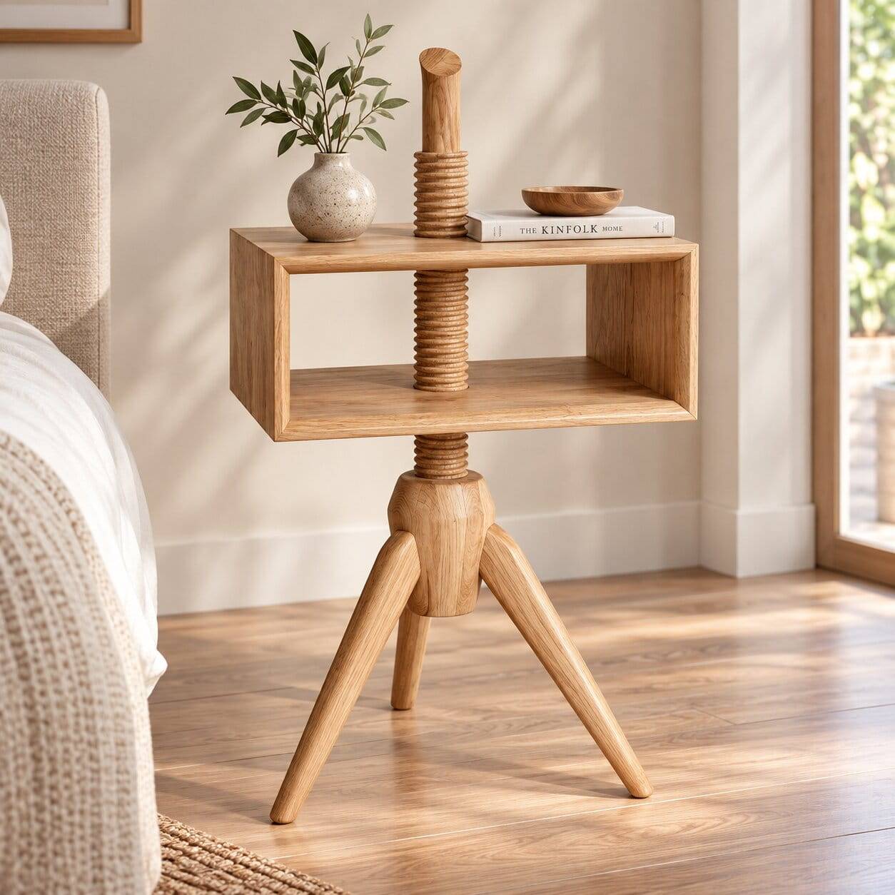 Design Holz Beistelltisch drehbar - Julecas