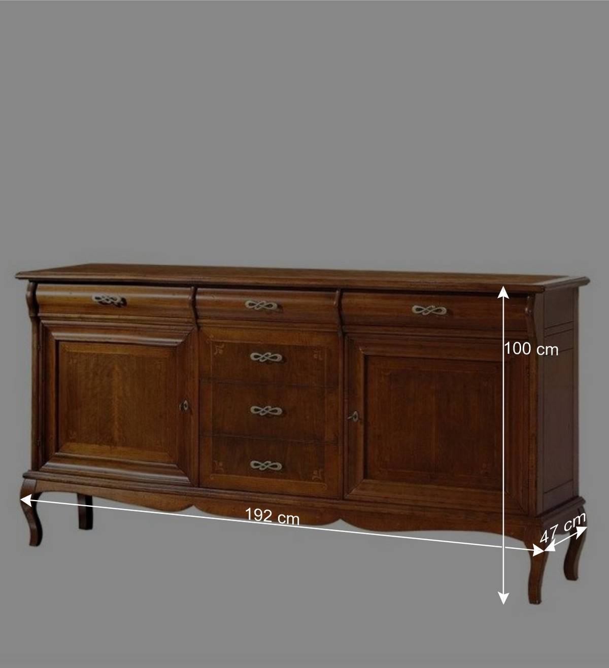Sideboard mit sechs Schubladen & zwei Türen - Motiz