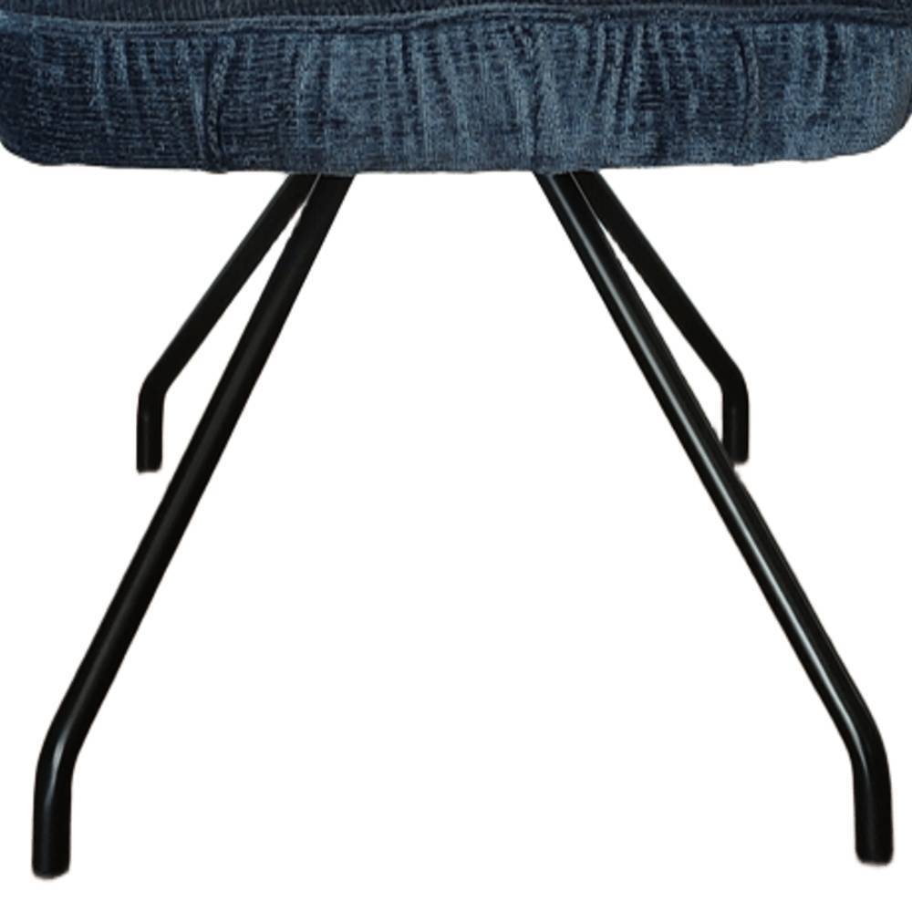 Federkern-Polsterstühle in Blau - Anisa (2er Set)