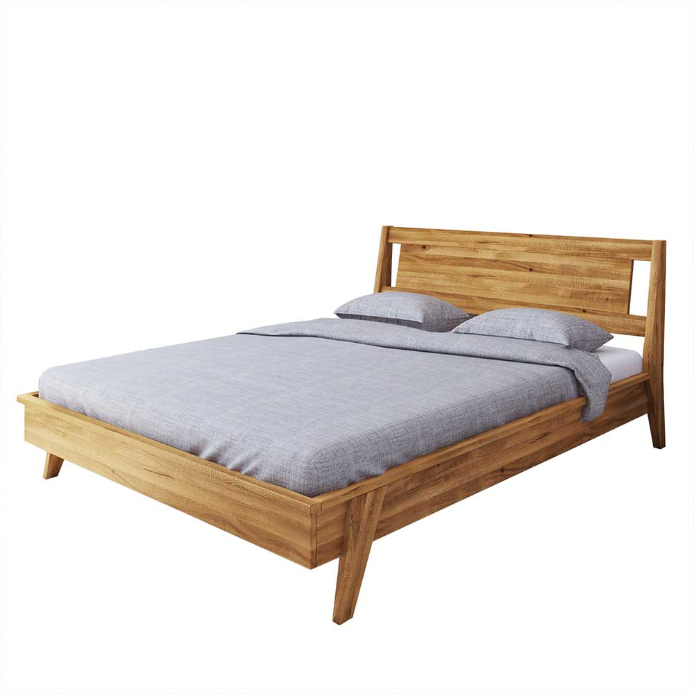 Massives Holzbett in 200x210 cm - Hardus I