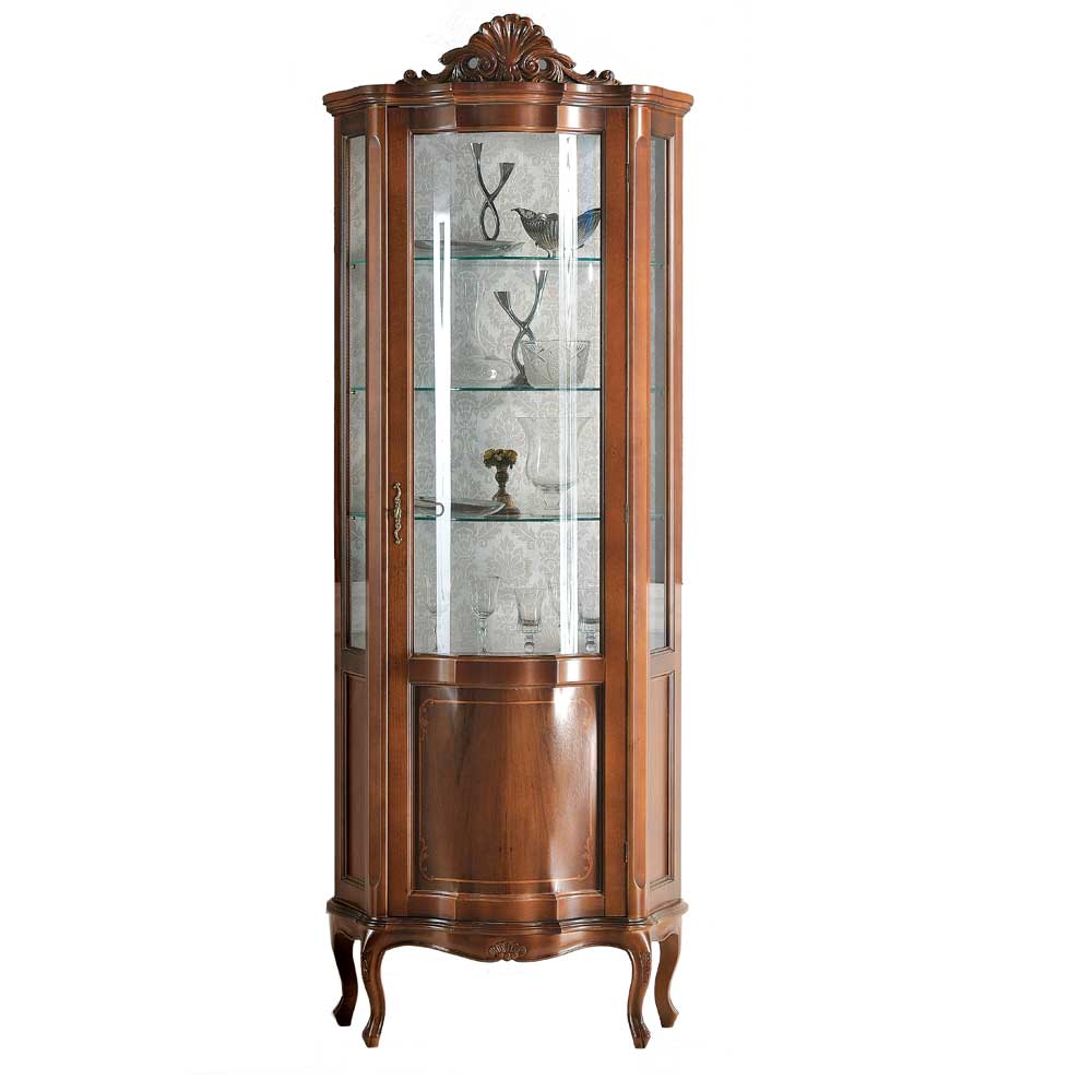 Hochwertige Vitrine im Barock Stil Dentro 214cm hoch